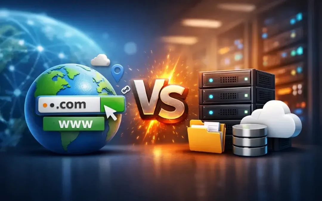 ما الفرق بين الدومين والاستضافة؟ شرح مبسّط للمبتدئين