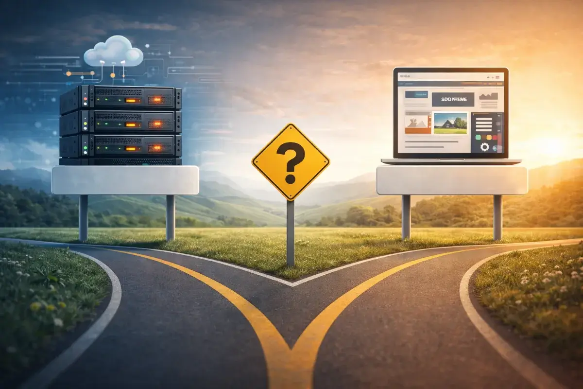 مفترق قرار تقني بين الاستضافة والقالب بعد تشخيص سبب بطء الموقع