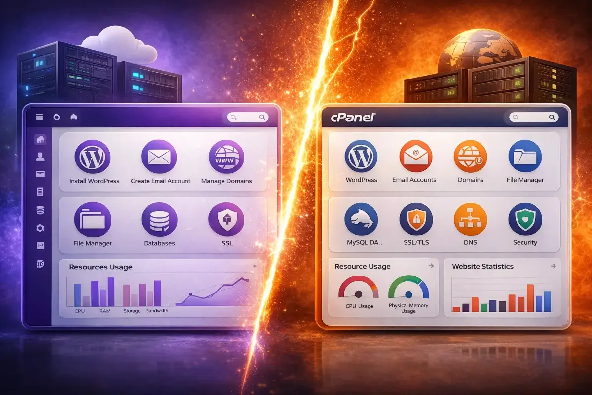 مقارنة بين لوحة التحكم في Hostinger وHostGator من حيث سهولة الاستخدام