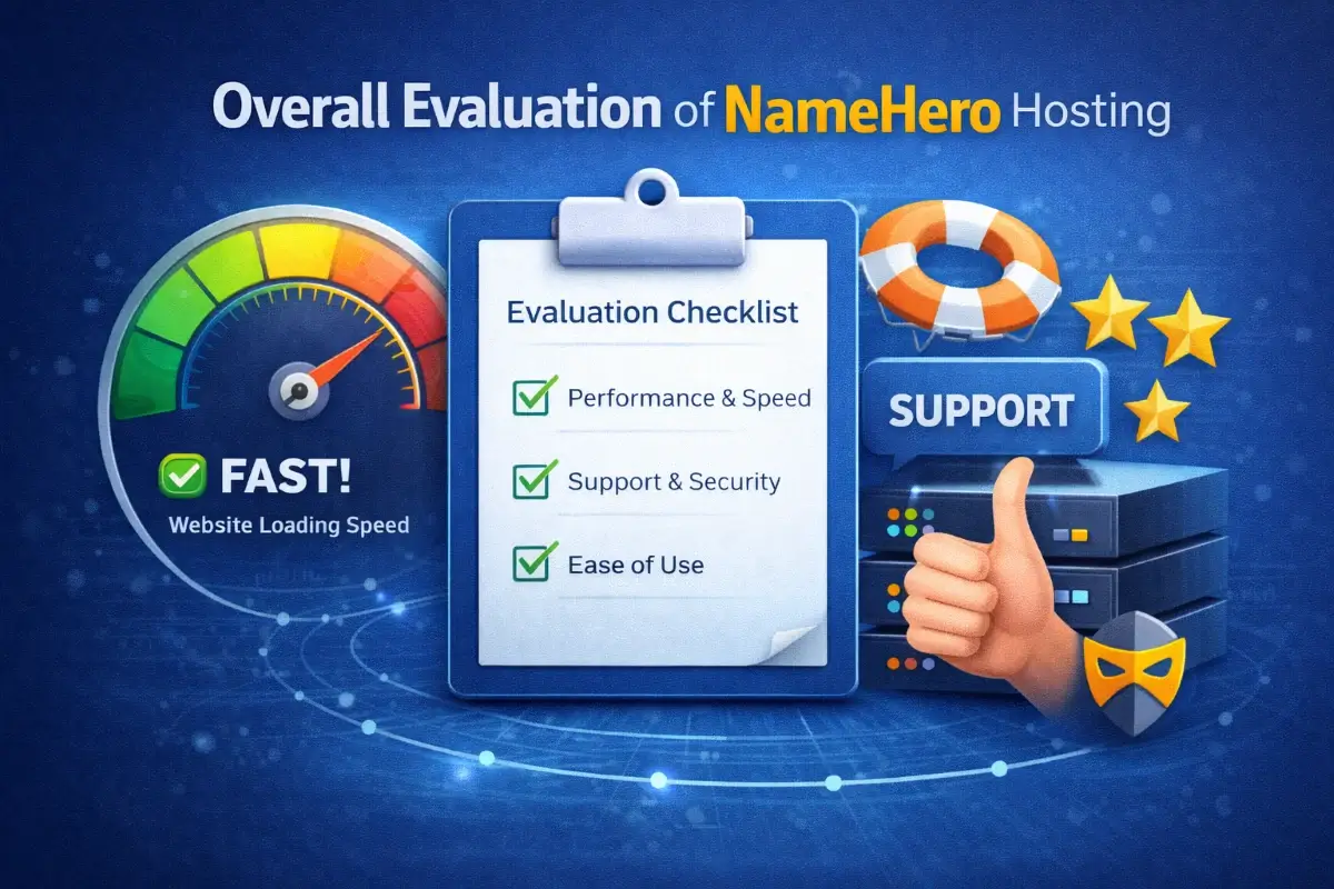 تقييم شامل لاستضافة NameHero من حيث الأداء والدعم وسهولة الاستخدام