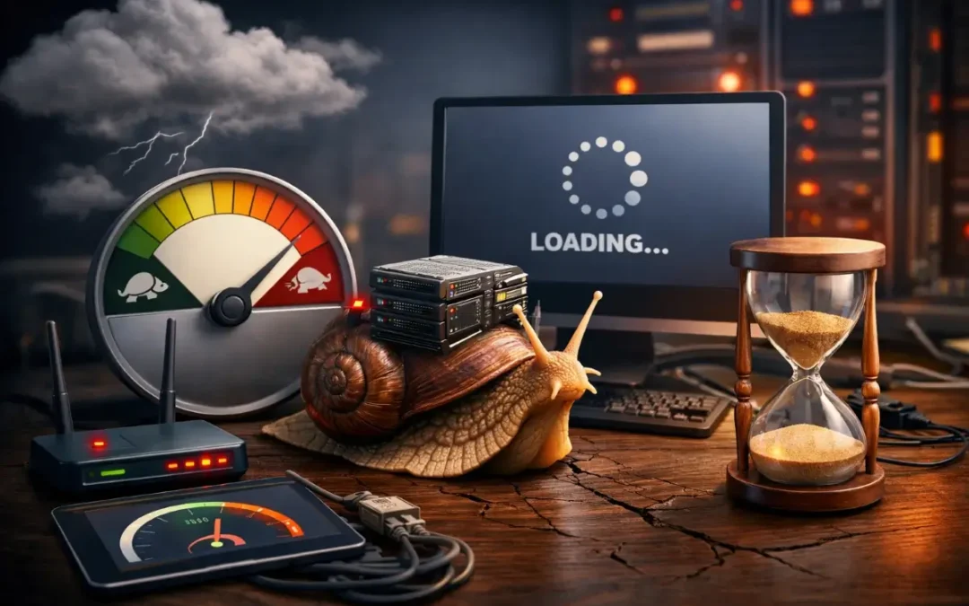 لماذا تبدو الاستضافة بطيئة رغم بساطة الموقع؟