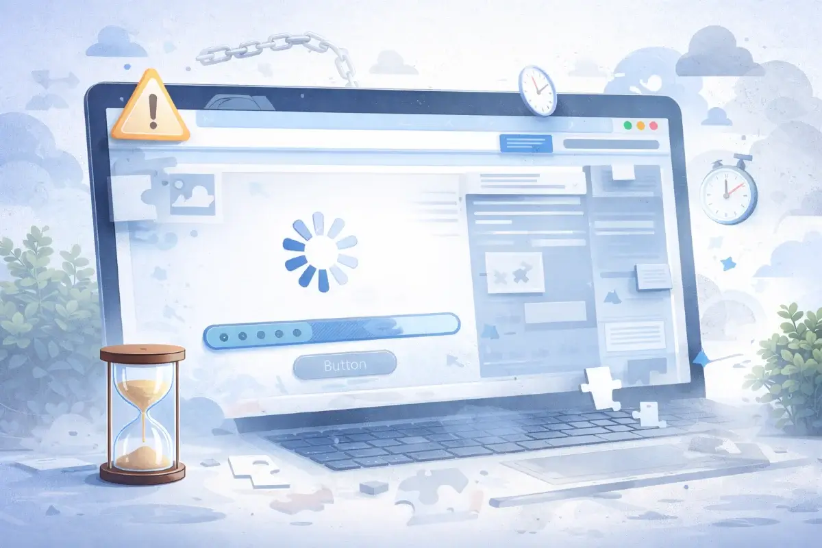 تأخر تحميل عناصر الصفحة وتأثيره على تجربة التصفح لدى الزائر