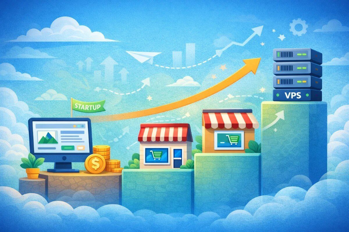 مراحل نمو المواقع الصغيرة وتأثيرها على اختيار نوع الاستضافة 