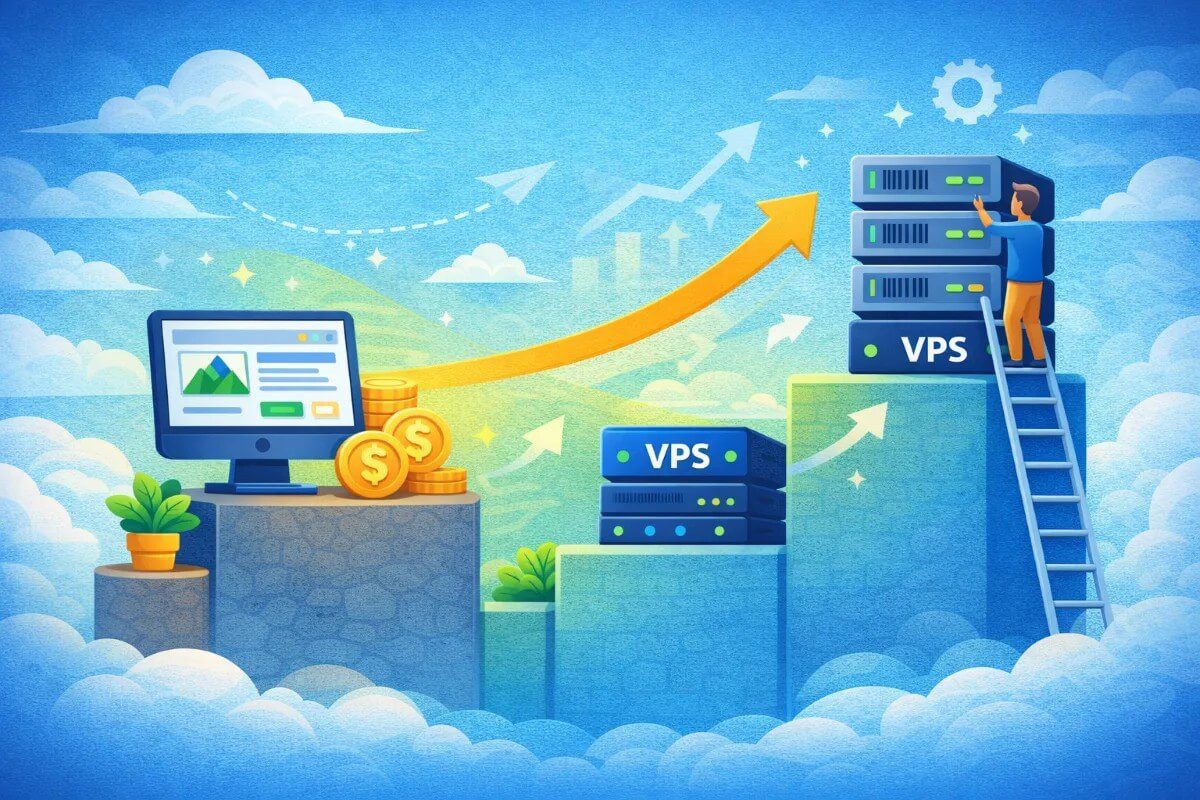 الانتقال التدريجي من استضافة بسيطة إلى استضافة أكثر تطورًا