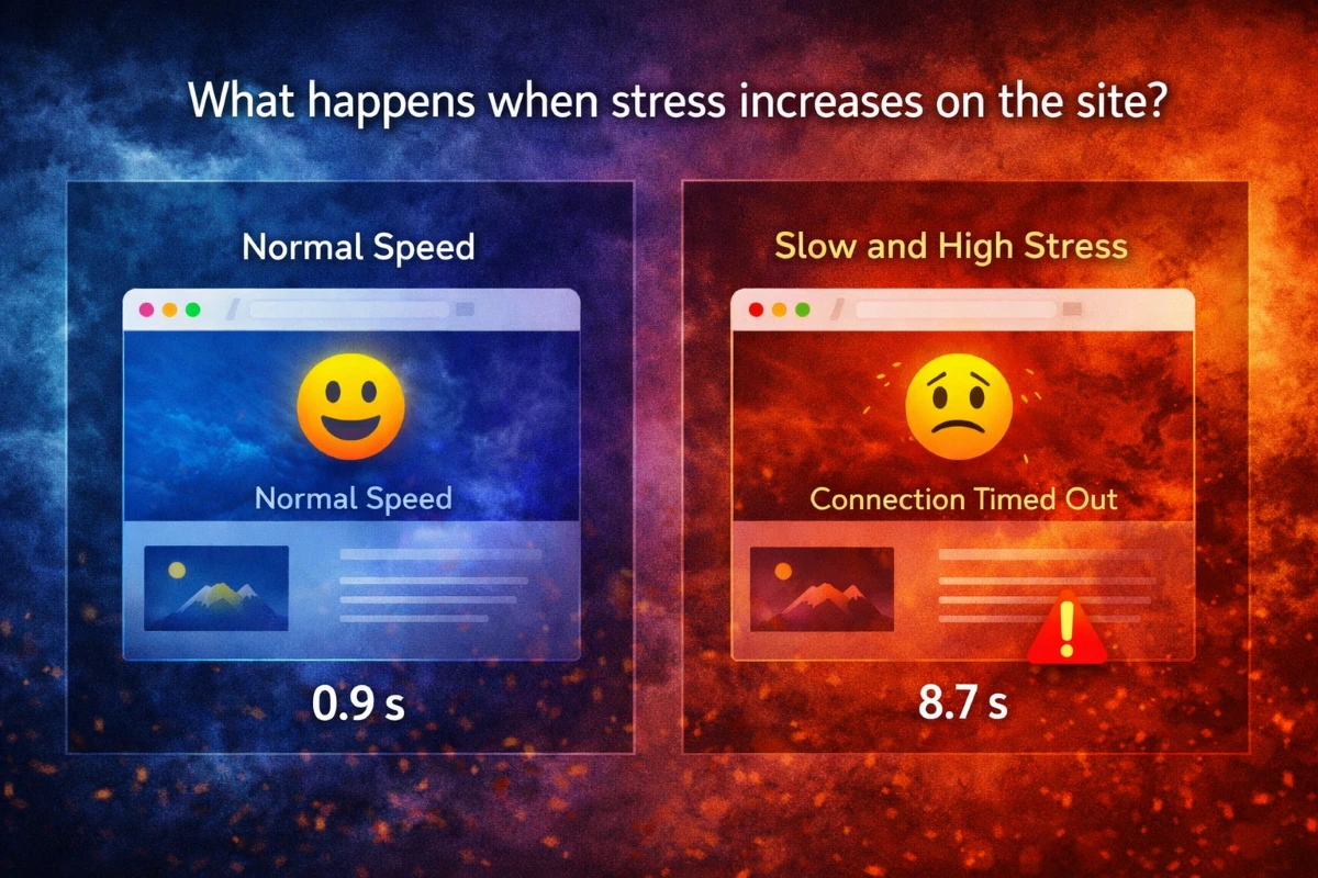 تأثير زيادة عدد الزوار على سرعة الموقع وحدوث بطء أو انقطاع