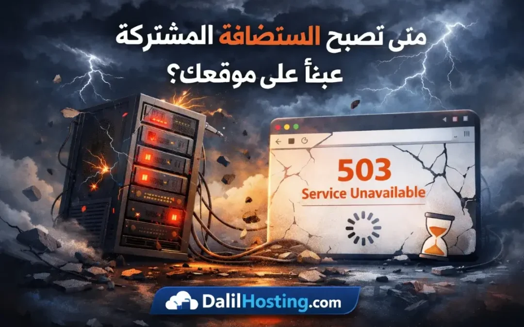 متى تتحول الاستضافة المشتركة من خيار مناسب إلى عبء على موقعك؟