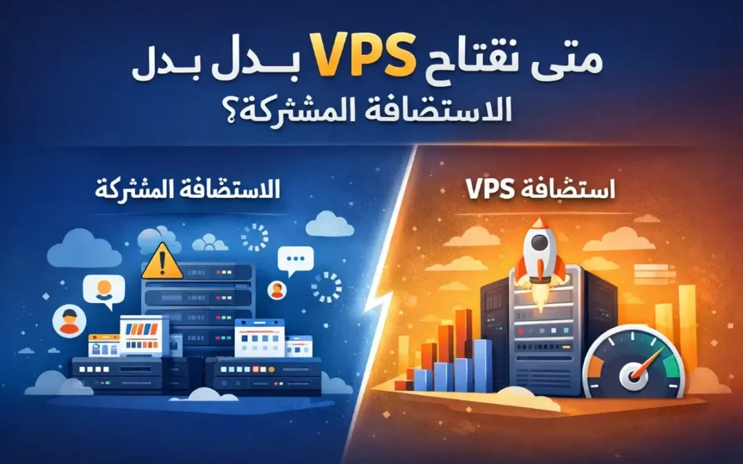 متى تحتاج VPS بدل الاستضافة المشتركة؟