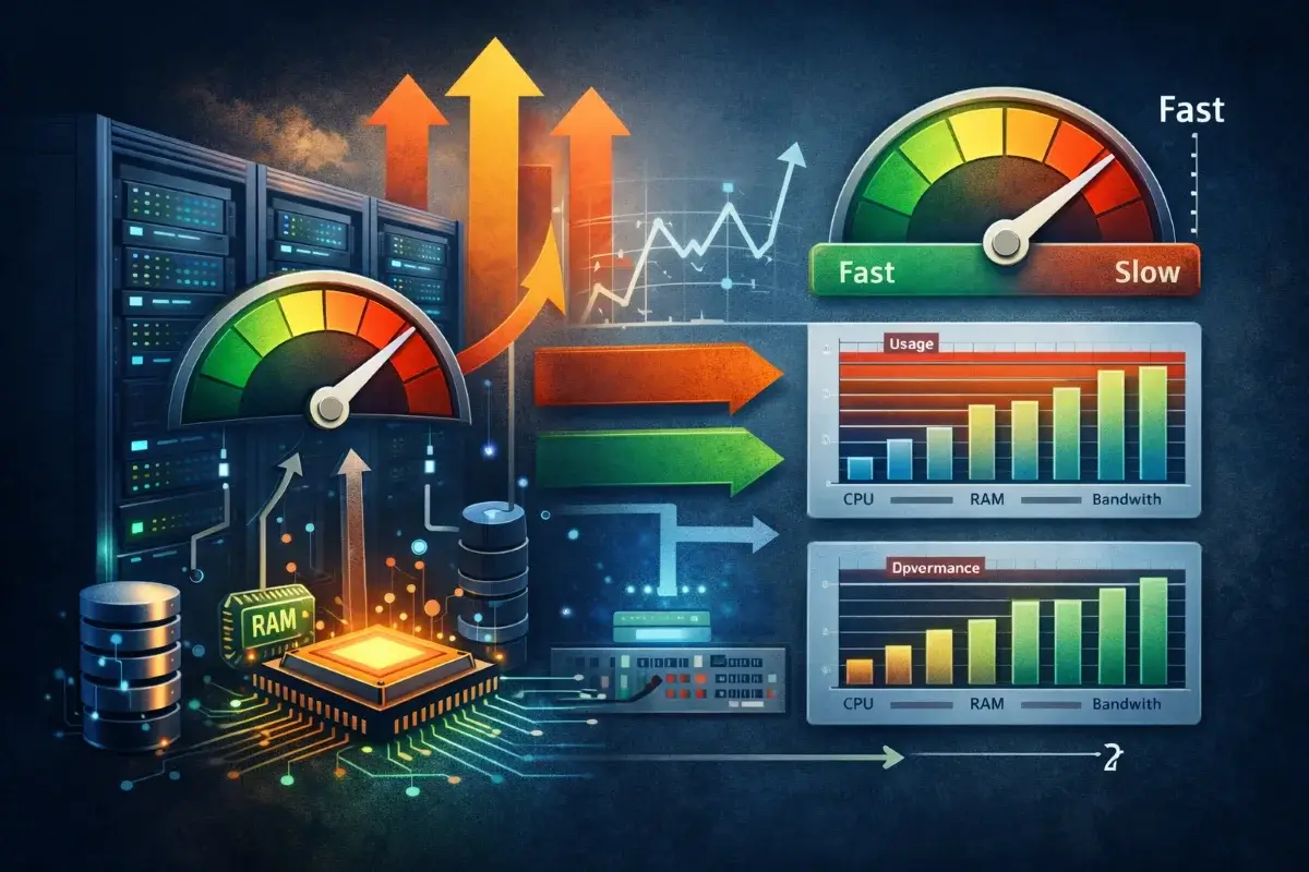 الموارد التي تؤثر على أداء موقع ووردبريس مثل المعالج والذاكرة